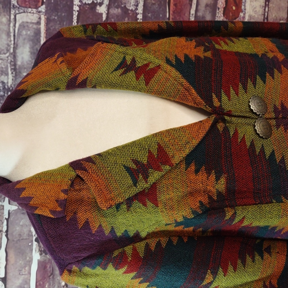 Coldwater Creek Southwestern Inspired Tapestry Jacket - Picture 6 of 9